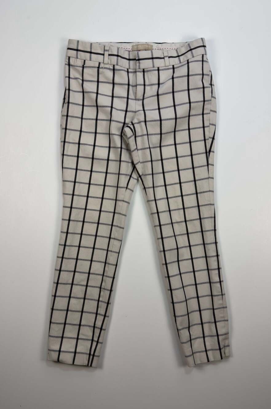 Banana Republic Sloan Fit Windowpane Grid Pants Size 2